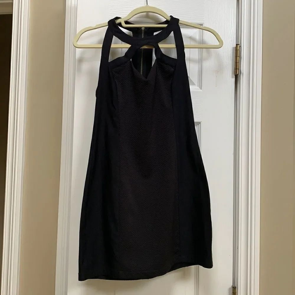 Black Cut-Out Mini Dress